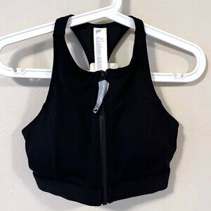 Fabletics High Tide Zip-Front Swim Top - XS